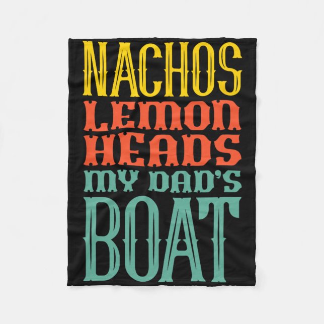 Manta Polar Nachos de navegación Lemon de mi papá (Anverso)