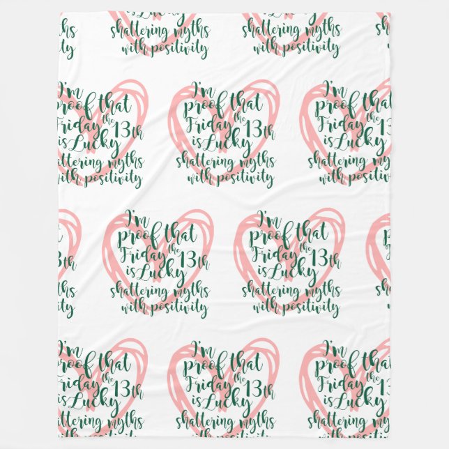 Manta Polar Nacido el viernes 13 (Anverso)