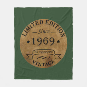 Manta Polar Nacido en 1969, cumpleaños vintage