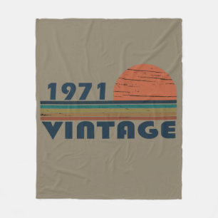 Manta Polar Nacido en 1971 como regalo de cumpleaños vintage