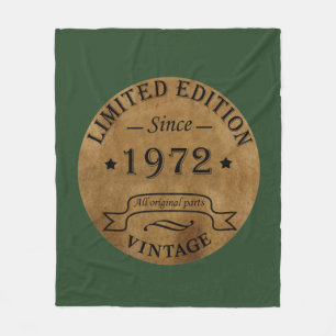 Manta Polar nacido en 1972, cumpleaños vintage