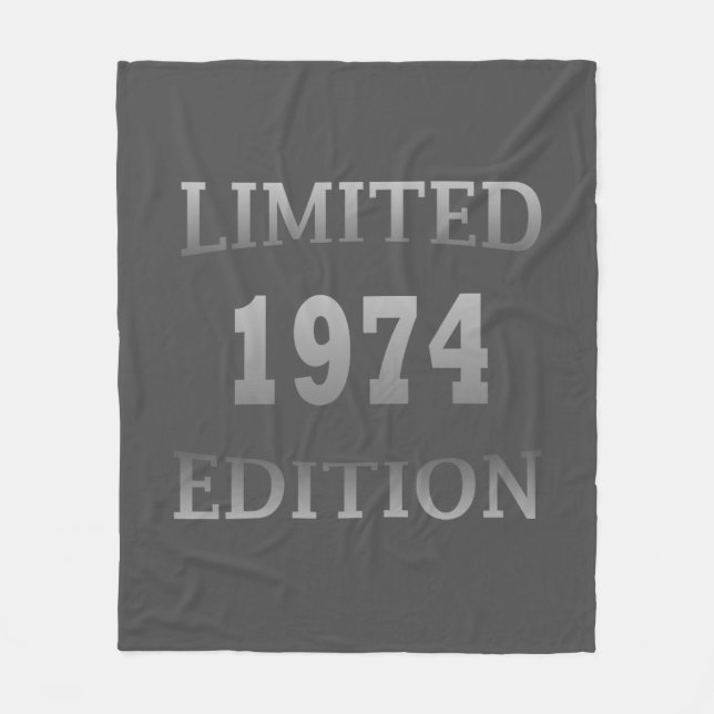 Manta Polar Nacido en 1974 como regalo de cumpleaños (Anverso)