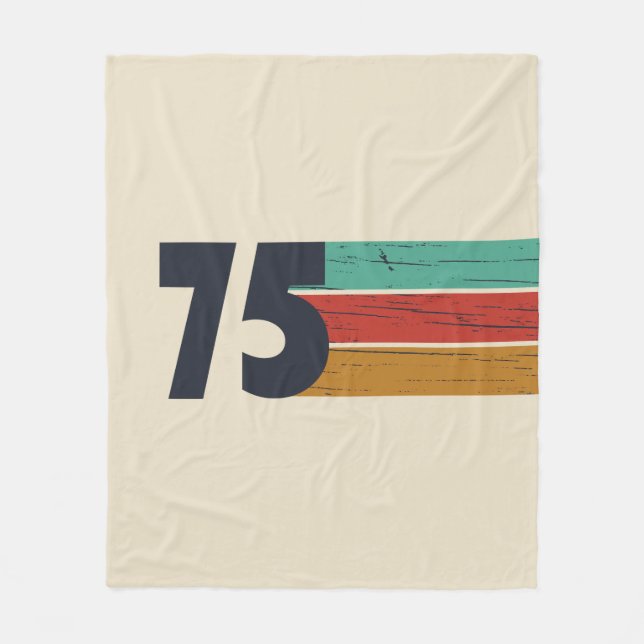 Manta Polar Nacido en 1975, regalo de 50 años (Anverso)