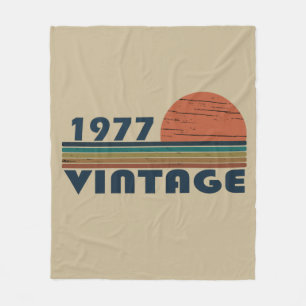 Manta Polar Nacido en 1977 como regalo de cumpleaños vintage
