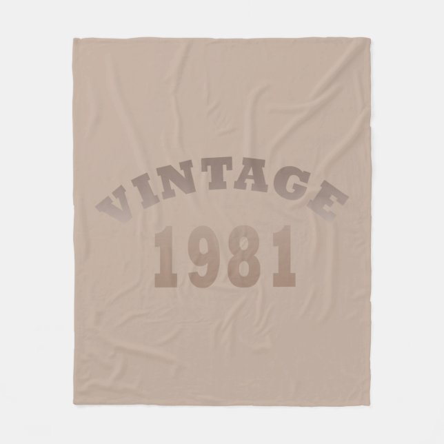 Manta Polar Nacido en 1981 (Anverso)