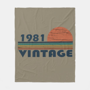 Manta Polar Nacido en 1981 como regalo de cumpleaños vintage