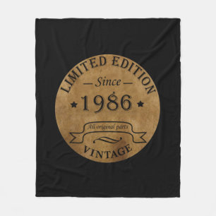 Manta Polar nacido en 1986, cumpleaños vintage