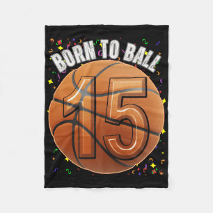 Manta Polar Nacido en Basketball 15 Años Chicas Adolescentes N