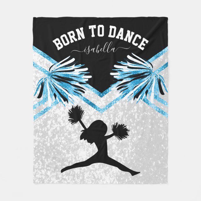 Manta Polar Nacido para Bailar - Baby Blue (Anverso)