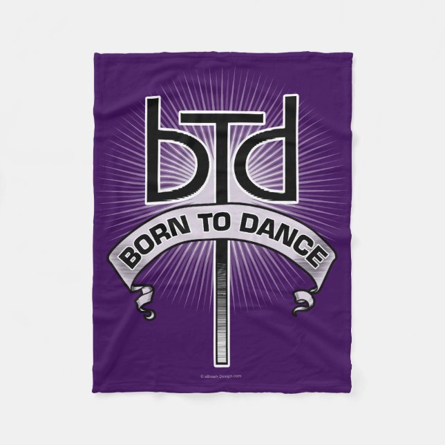 Manta Polar Nacido para bailar (Básico) (Anverso)