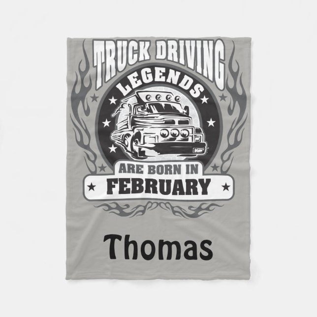 Manta Polar Nacieron Leyendas Para Conducir Camiones En Febrer (Anverso)