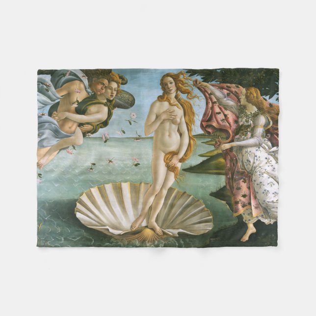 Manta Polar Nacimiento de Botticelli de Bella Artes del Renaci (Frente (Horizontal))