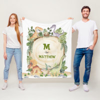 Nacimiento tropical Dinosaurios Personalizado Mono