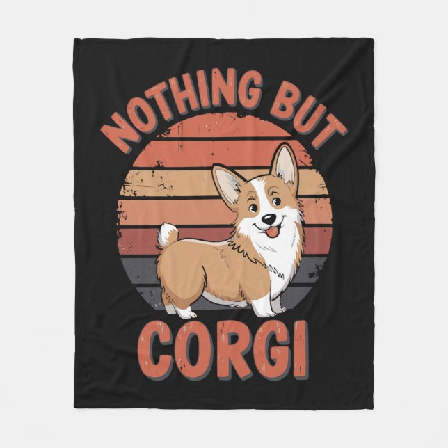 Manta Polar Nada Más Que Corgi (Anverso)