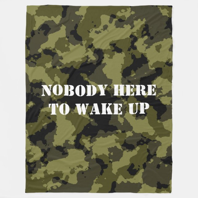 Manta Polar Nadie aquí para despertar (Anverso)