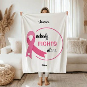 Manta Polar Nadie lucha solo Pink Ribbon