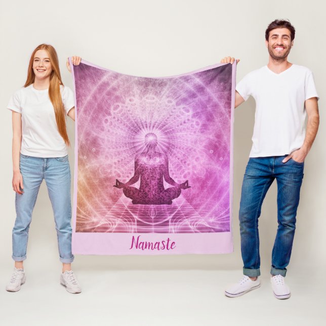 Manta Polar Namaste cita Zen Yoga Medición Diseño (In situ)
