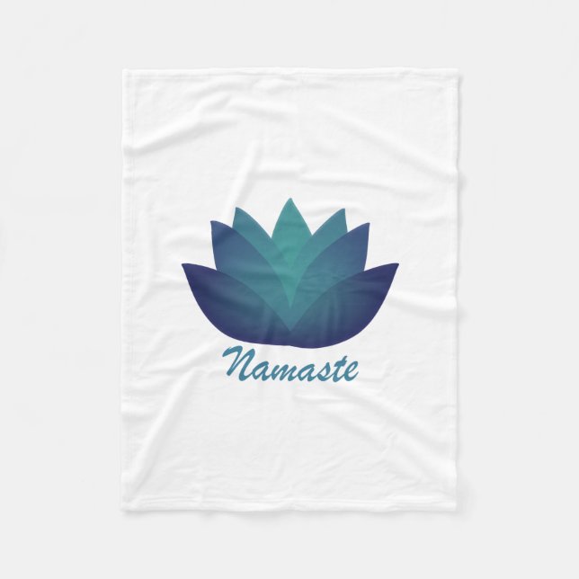 Manta Polar Namaste Lotus Flower (Anverso)