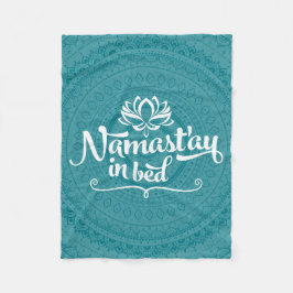 Manta Polar Namaste Mandala Funny Cita Fleece Blanket