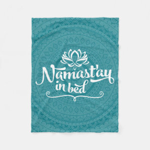 Manta Polar Namaste Mandala Funny Cita Fleece Blanket