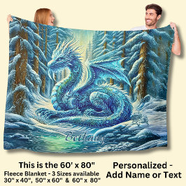 Manta Polar Name, Aqua Blue Ice Dragon Near Pond