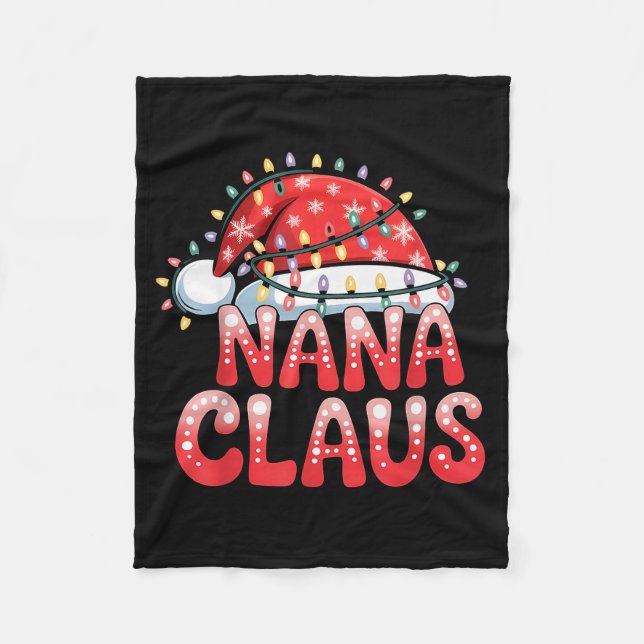 Manta Polar Nana Claus Christmas Family Matching Grandma Holid (Anverso)