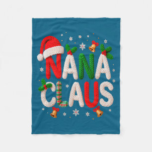 Manta Polar Nana Claus Santa Claus Amor al Ganchillo y Tejido