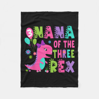 Manta Polar Nana De Los Tres Rex Dinosaurios T-rex Tercer Cump
