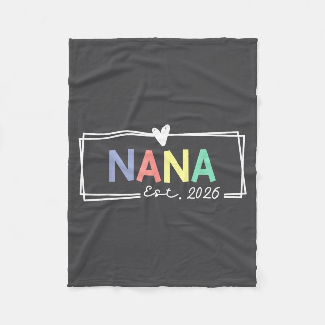 Manta Polar Nana Est 2026 Promoted To Grandma 2026 For Grandmo (Anverso)