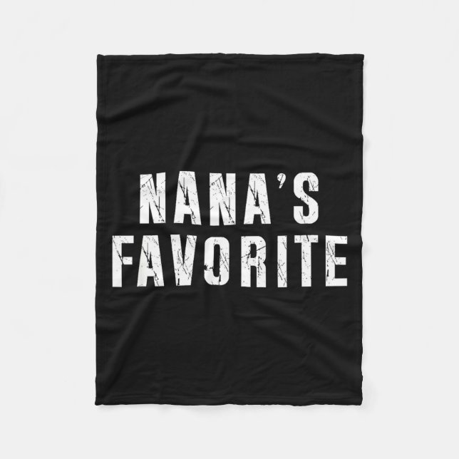 Manta Polar Nana's Favorite T Funny Grandma Grandparent Granhi (Anverso)