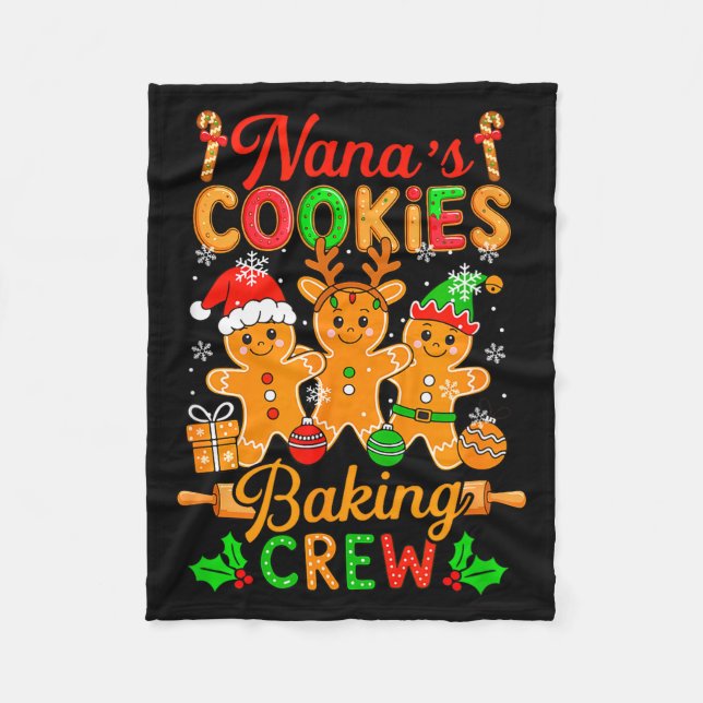 Manta Polar Nana's Xmas Cookie Baking Crew Funny Baker Gingerb (Anverso)
