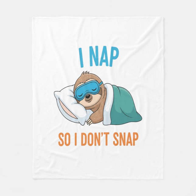 Manta Polar Nap para que no me muevas. (Anverso)