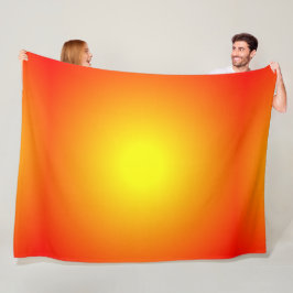 Manta Polar Naranja amarillo solar rojo brillante alegre