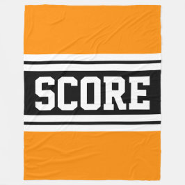 Manta Polar Naranja atlético SCORE Bandas de Carreras blanco n