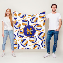 Manta Polar naranja azul me encanta la sala deportiva de chica