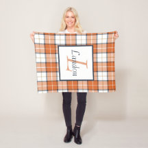 Naranja, Blue and White Tartán Plaid