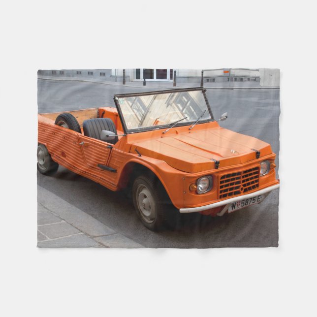 Manta Polar Naranja Citroen Mehari (Frente (Horizontal))