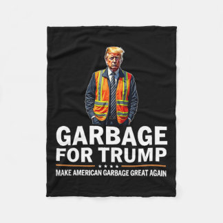 Manta Polar Naranja de basura Donald Trump chaleco de segurida