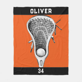 Manta Polar Naranja de Lacrosse Team