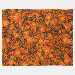 Manta Polar naranja de mariposas fritas o pasiones del Golfo