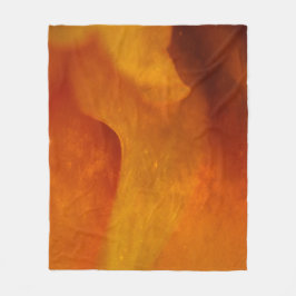Manta Polar naranja de óxido
