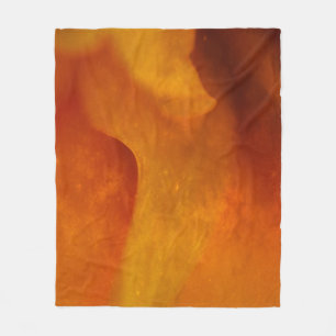 Manta Polar naranja de óxido