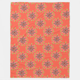 Manta Polar Naranja Designer Fleece Blanket
