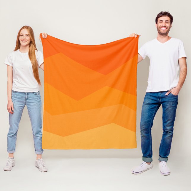 Manta Polar Naranja Fade (In situ)