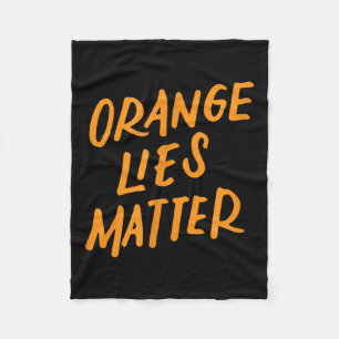 Manta Polar Naranja miente gracioso regalo contra resistencia