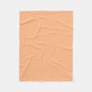 Manta Polar Naranja Pastel Pequeña Funda de 30x40
