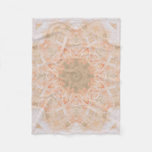 Manta Polar Naranja Peach Mandala