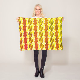 Manta Polar naranja retro de papel tapiz 1970