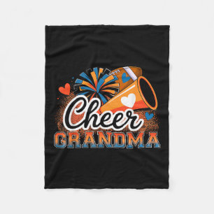 Manta Polar Naranja Y Fútbol Azul Saludan A La Abuela Por Las 
