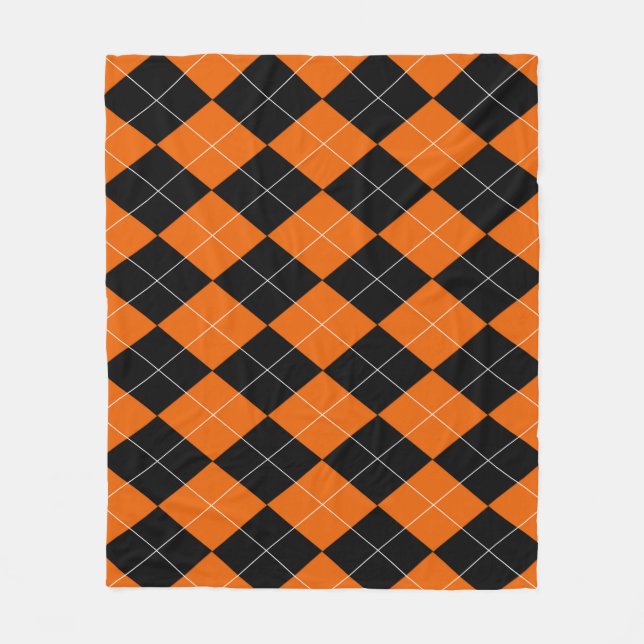 Manta Polar Naranja y negro argla (Anverso)